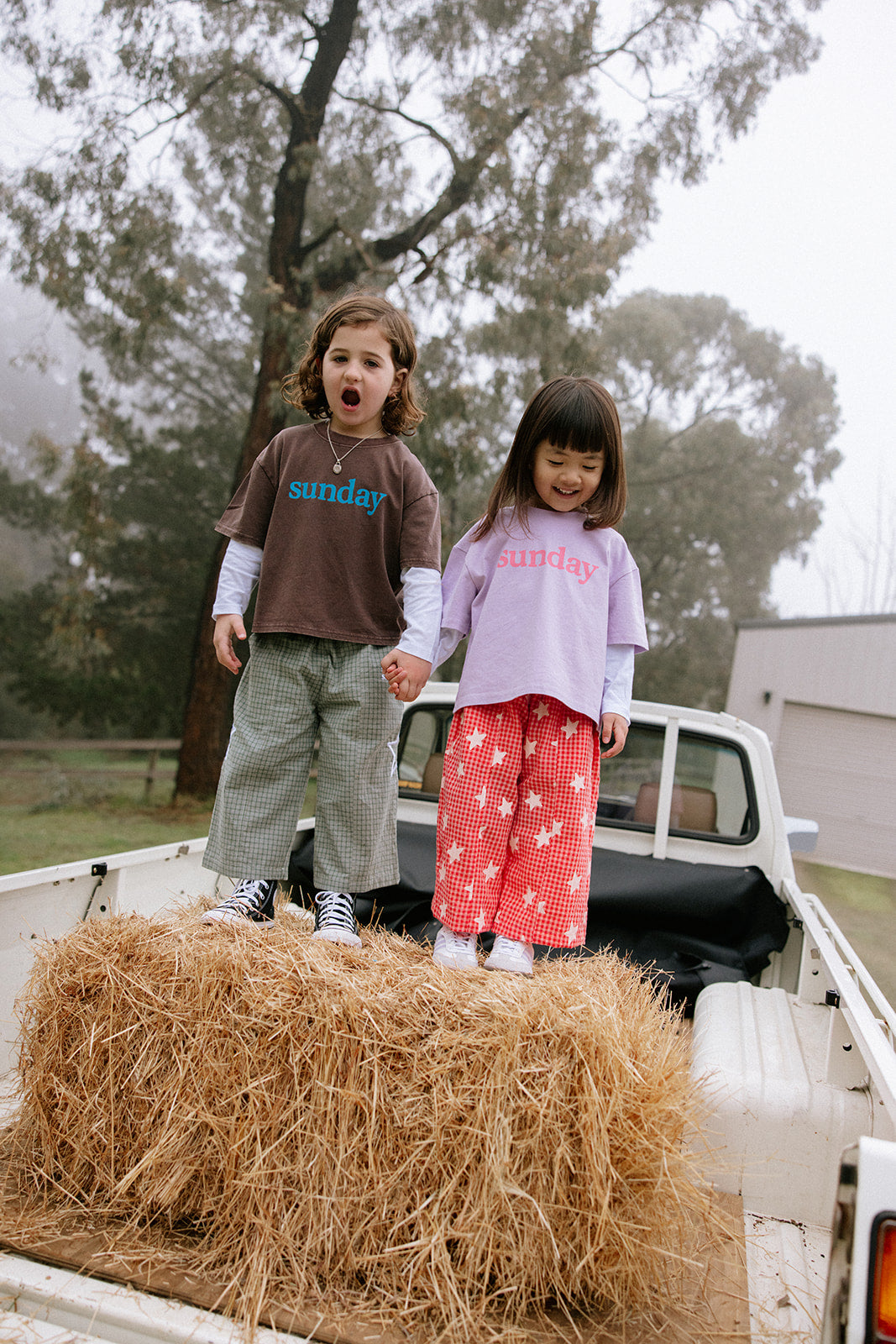 Sunday Siblings - Sunday Tee Brown/Blue