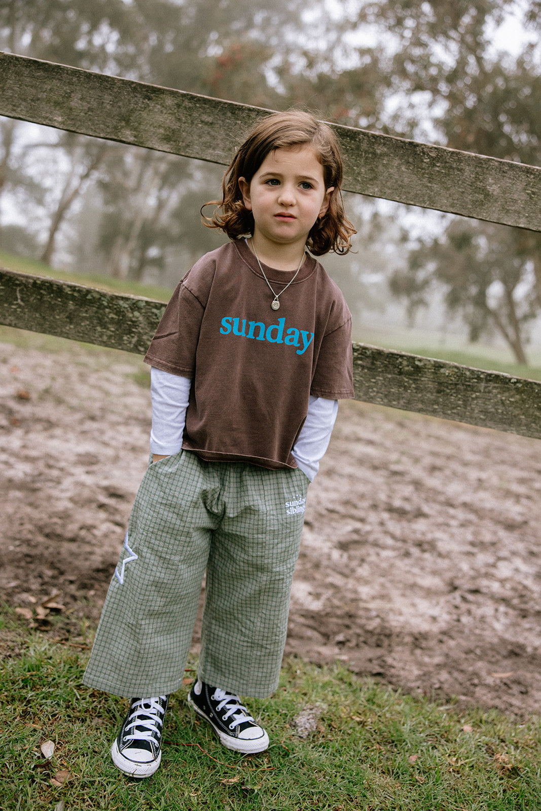Sunday Siblings - Sunday Tee Brown/Blue