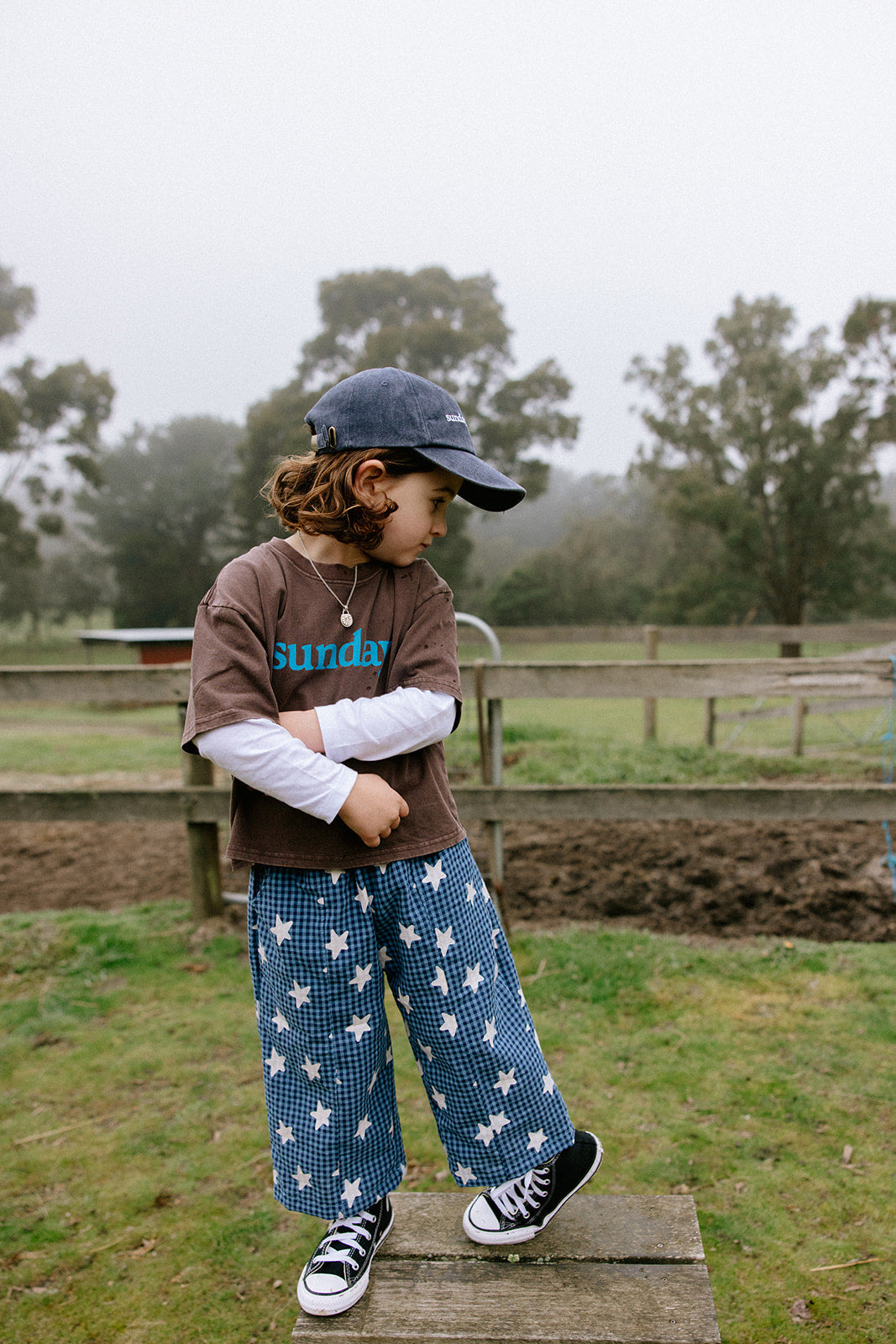 Sunday Siblings - Sunday Tee Brown/Blue