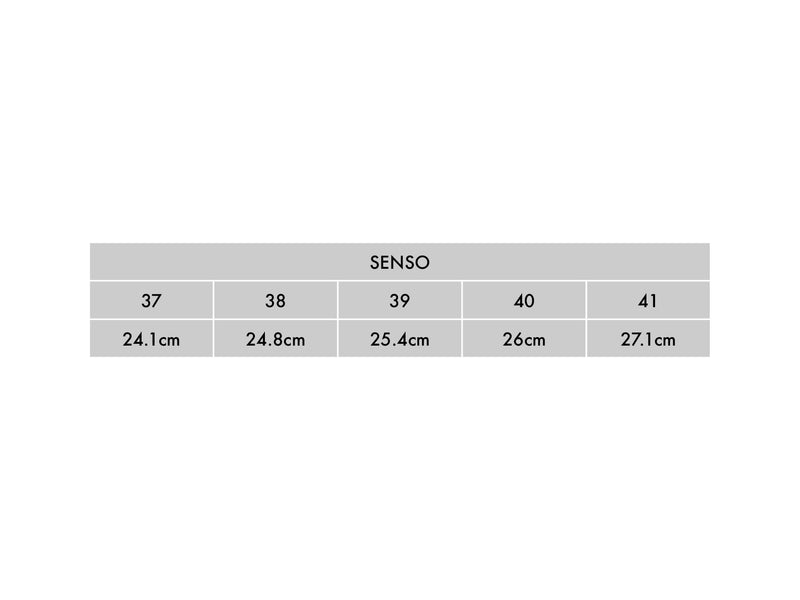 Senso size chart